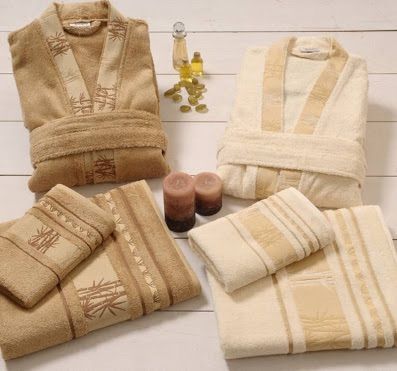 Bambu Aile Bornoz Seti